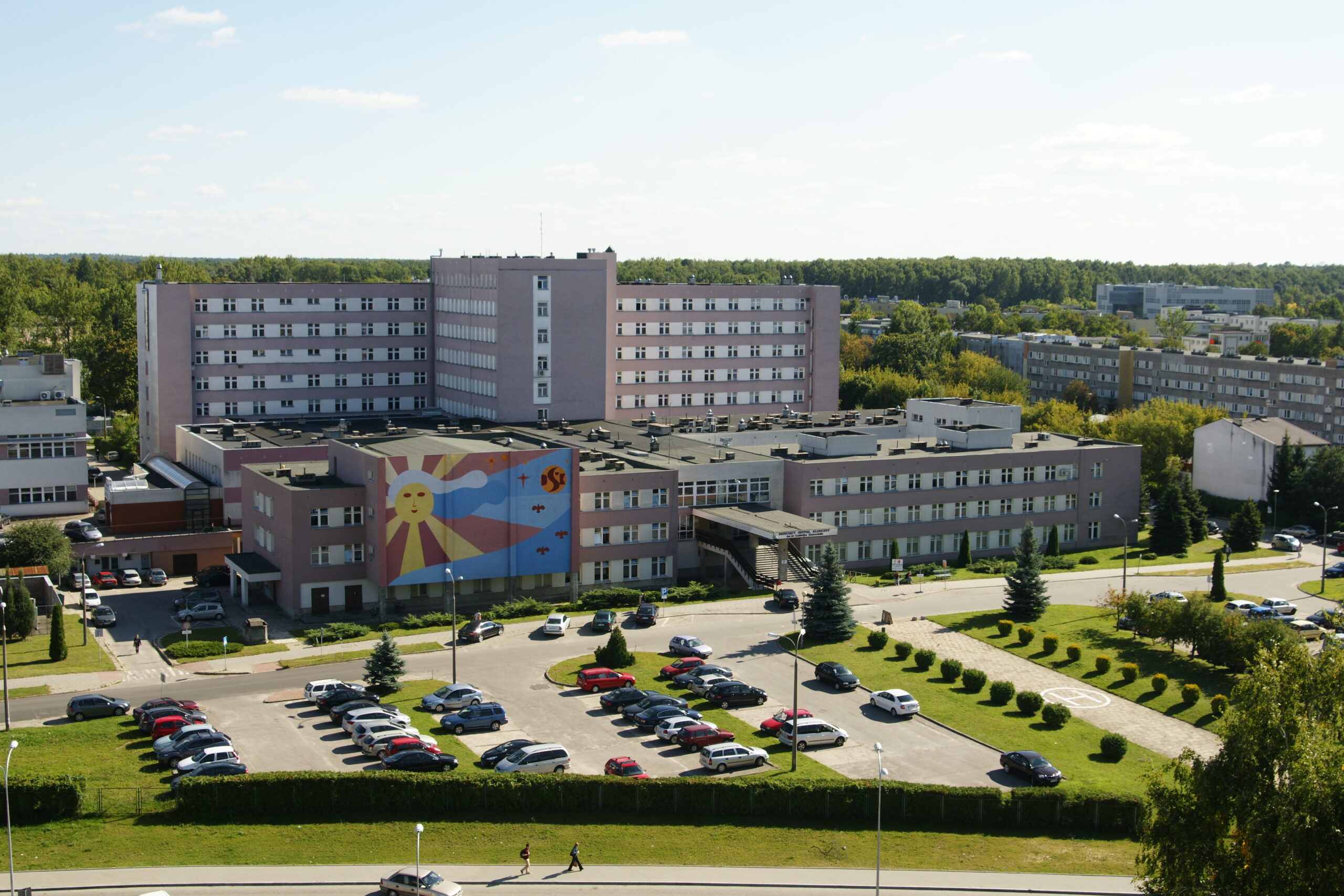 Zdjęcie z lotu ptaka Dziecięcego Szpitala Klinicznego w Białymstoku