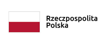 Flaga Polski i tekst: Rzeczpospolita Polska