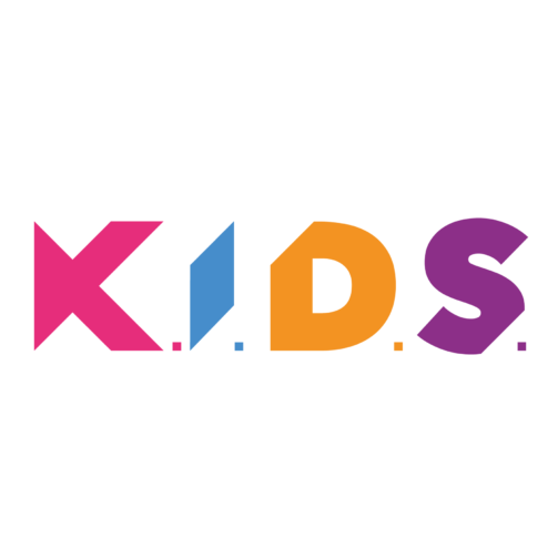 Logo Fundacji KIDS, przedstawiające kolorowe litery KIDS
